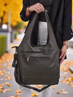 Duża torebka damska eko skórzana shopper Crystal Haven Damskie Torebki Shoppers