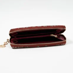 Hot Duży damski portfel z kwiecistym wzorem - Akcesoria Damskie Portmonetki