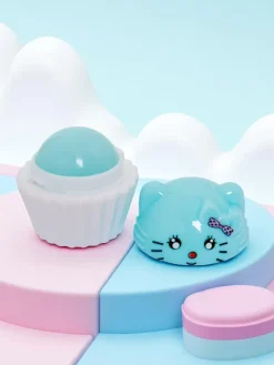 Clearance Dziecięcy balsam do ust z kotkiem w babeczce - nawilża i regeneruje Usta