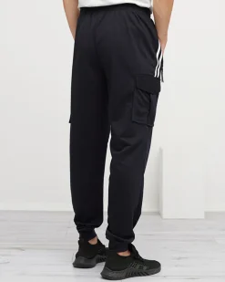 Online Granatowe męskie spodnie dresowe - Odzież Spodnie