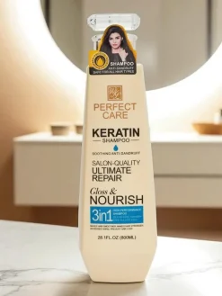 Clearance Keratinowy Szampon Anti-Dandruff Perseus Gloss Nourish 3w1 800ml Włosy