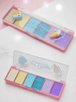 Sale Kevin&Coco Paletka 6 cieni do powiek z brokatem Ice Cream Oczy