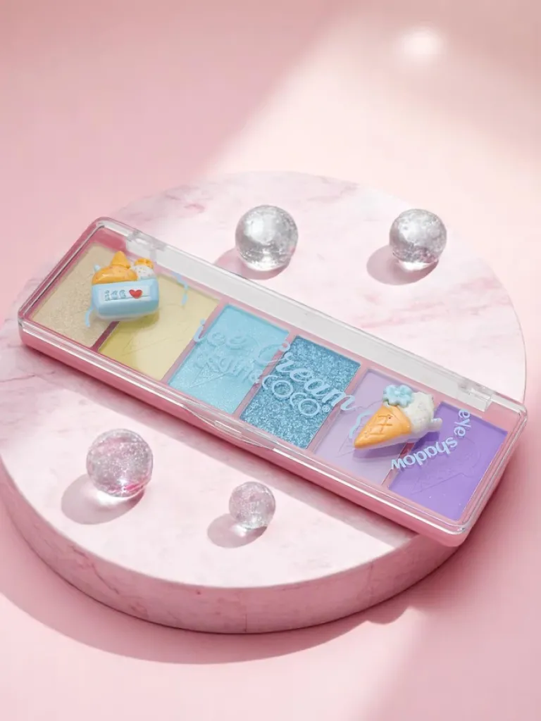 Sale Kevin&Coco Paletka 6 cieni do powiek z brokatem Ice Cream Oczy