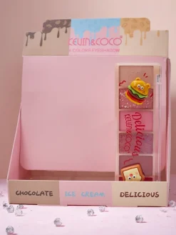 Sale Kevin&Coco Paletka 6 cieni do powiek z brokatem Delicious Oczy