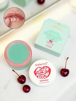 Discount KissFellow Maseczka do ust nawilżająca Cherry Twarz|Usta