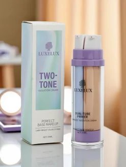 Clearance Krem 2 w 1 z fioletową bazą pod makijaż i podkładem- neutralizuje żółte i ziemiste tony Twarz