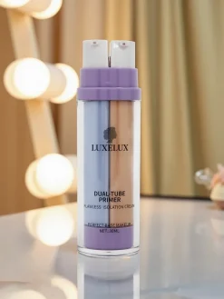 Clearance Krem 2 w 1 z fioletową bazą pod makijaż i podkładem- neutralizuje żółte i ziemiste tony Twarz