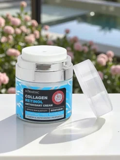 Sale Krem Antyoksydacyjny Kallisto Collagen Retinol 50ml nawilżenie i ujędrnienie Twarz
