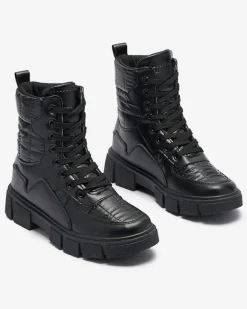 Online Lorenzo Classic Czarne Buty Damskie Workery|Botki Bez Ocieplenia