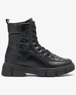 Online Lorenzo Classic Czarne Buty Damskie Workery|Botki Bez Ocieplenia