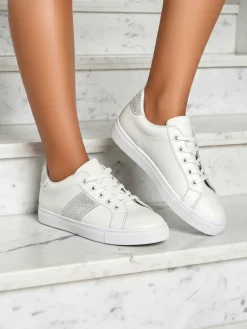 Best Luminosa Białe Sneakersy z Ekologicznej Skóry Damskie Sneakersy