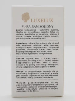 Sale Luxelux Perfumy w Balsamie 10g Zapachy