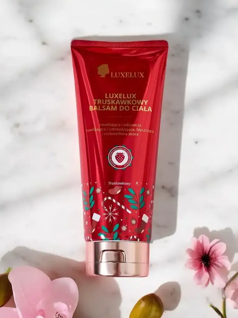 Outlet Luxelux Świąteczny balsam do ciała o zapachu truskawkowym 300 ml Ciało