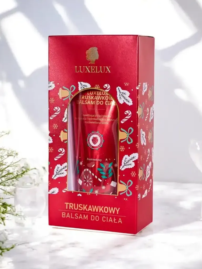Outlet Luxelux Świąteczny balsam do ciała o zapachu truskawkowym 300 ml Ciało