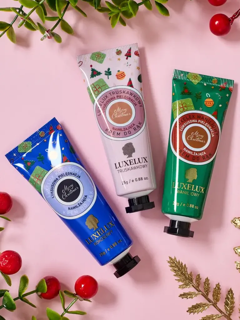 Clearance Luxelux Świąteczny zestaw kremów do rąk z serii botanicznej esencji 25g Dłonie