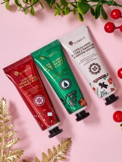 Best Luxelux Świąteczny zestaw kremów do rąk z serii botanicznej esencji 25g Dłonie