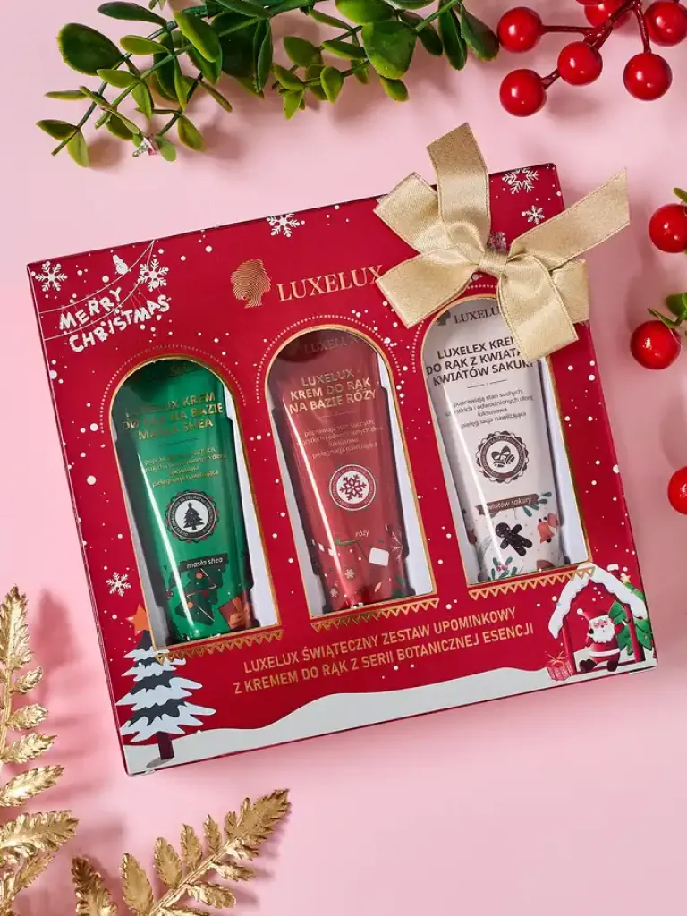 Best Luxelux Świąteczny zestaw kremów do rąk z serii botanicznej esencji 25g Dłonie
