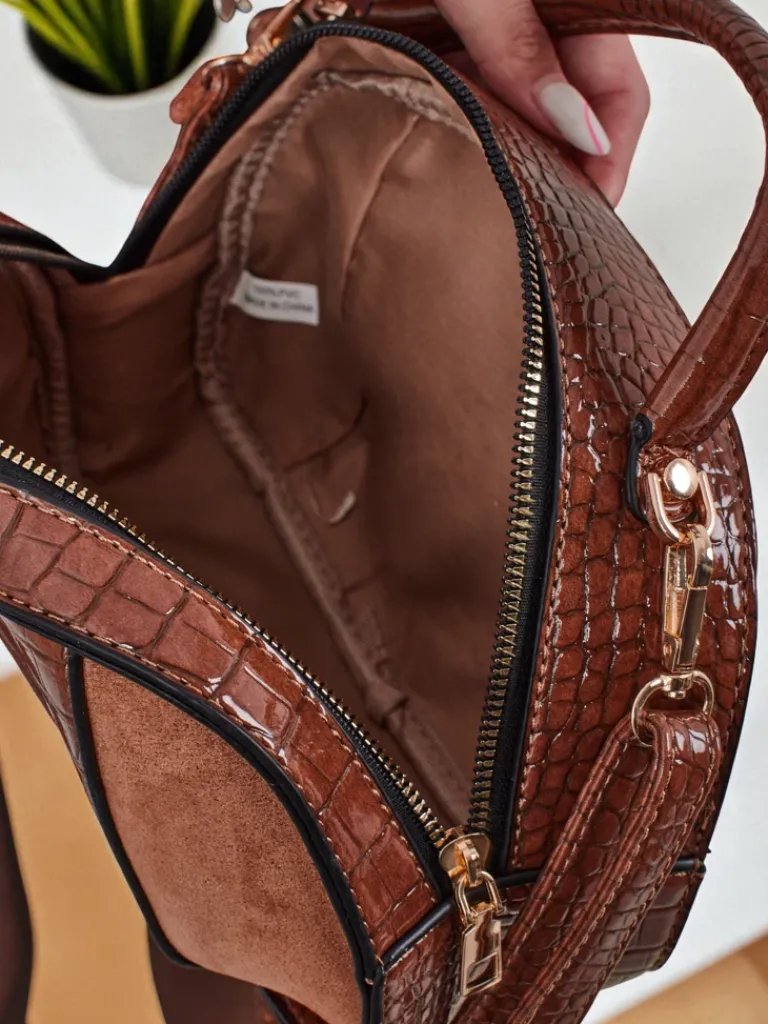 Best Mała damska torebka z eko skóry lakierowanej Lunar Space Damskie Małe Torebki