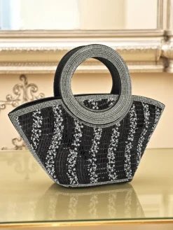 Best Mała torebka damska z cyrkoniami Sparkle Queen Damskie Małe Torebki|Wieczorowe