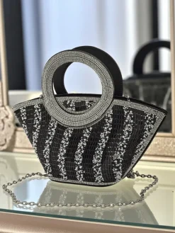 Best Mała torebka damska z cyrkoniami Sparkle Queen Damskie Małe Torebki|Wieczorowe