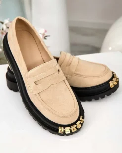 Sale Moccasin Giulia z Ekoskóry Półbuty|Mokasyny Na Płaskiej Podeszwie