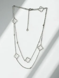 Sale Naszyjnik srebrny Livia Quattro Argento - minimalistyczna elegancja Damskie Biżuteria