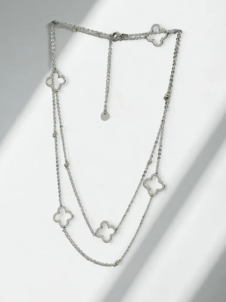 Sale Naszyjnik srebrny Livia Quattro Argento - minimalistyczna elegancja Damskie Biżuteria