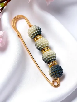 Sale Ozdobna broszka damska z perełkami Four Pearls Damskie Biżuteria