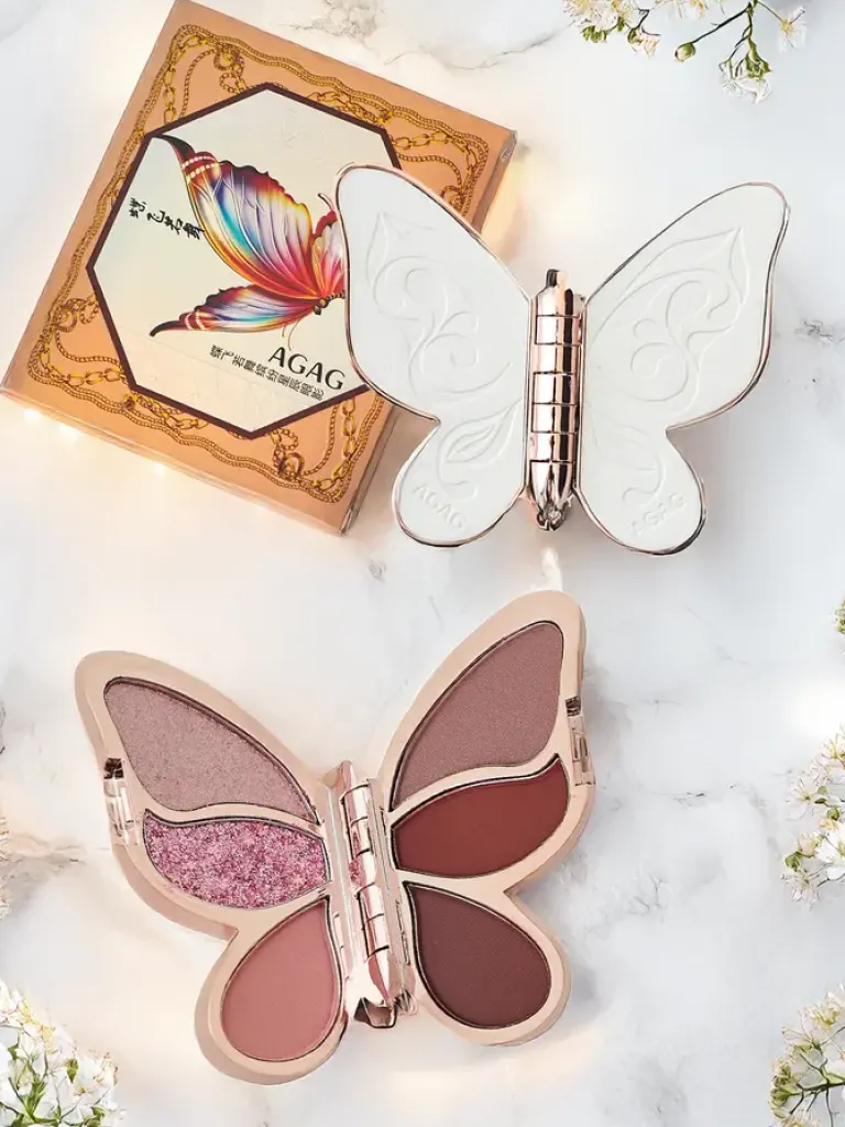 Best Paletka 6 cieni do powiek w kształcie motyla 12g Oczy