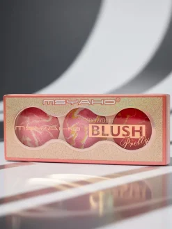 Sale Paletka 3 odcieni rozświetlającego różu do policzków kolor Desert Rose Twarz