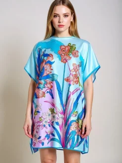 Outlet Pareo Callista – kolorowa sukienka uniwersalna z poliestru Narzutka Plażowa|Bluzki / Koszule / Koszulki