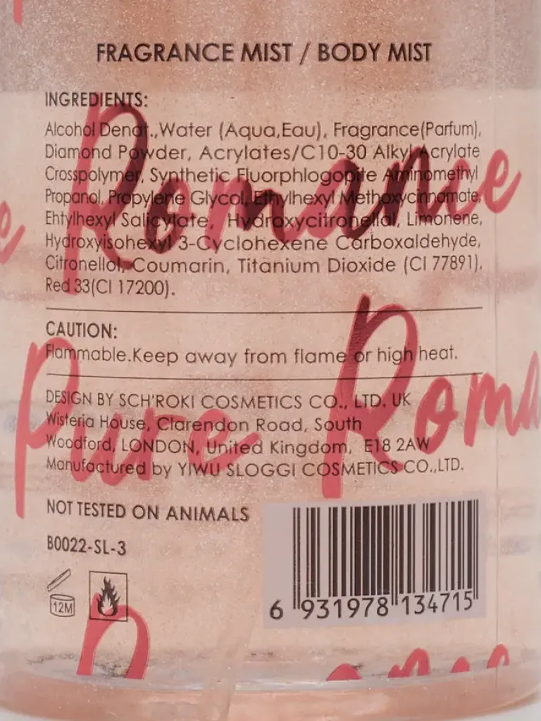 Best Pink In Sweet Mgiełka do ciała z brokatem 88 ml Zapachy