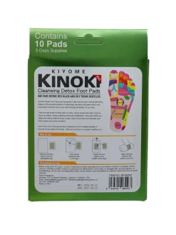Plastry oczyszczające na stopy DETOX KINOKI 10 szt Piołun Higiena I Zdrowie