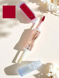 Pomadka do ust i bezbarwny błyszczyk 2w1 Russian Red Usta