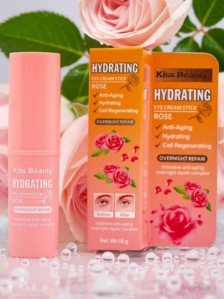 Best Przeciwzmarszczkowy, nawilżający i regenerujący Krem pod oczy w sztyfcie różany Twarz