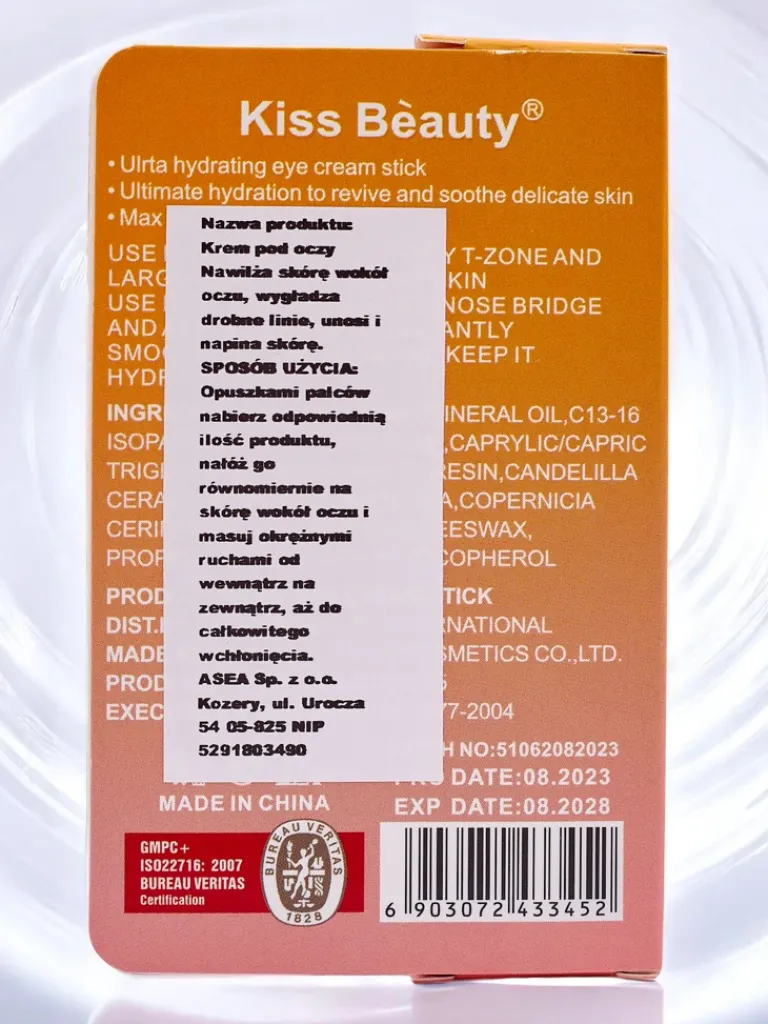 Best Przeciwzmarszczkowy, nawilżający i regenerujący Krem pod oczy w sztyfcie różany Twarz