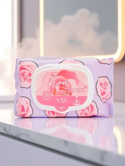 Hot Różane Chusteczki nawilżające do demakijażu 30 szt. Artykuły Chemiczne|Higiena I Zdrowie