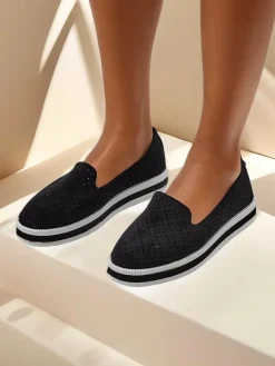 Clearance Ażurowe damskie mokasyny Cerrole Mokasyny Na Płaskiej Podeszwie