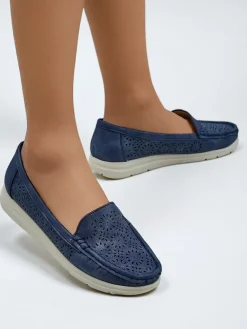 Best Ażurowe damskie mokasyny Besset Mokasyny Na Płaskiej Podeszwie