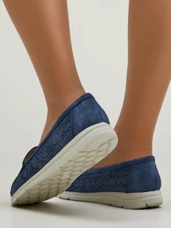 Best Ażurowe damskie mokasyny Besset Mokasyny Na Płaskiej Podeszwie