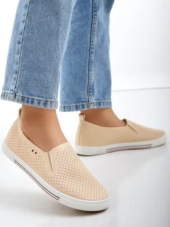 Clearance Ażurowe damskie półbuty slip on Vielles Półbuty
