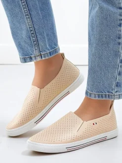 Clearance Ażurowe damskie półbuty slip on Vielles Półbuty
