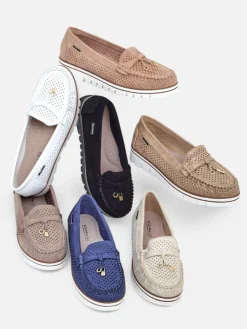 Best Ażurowe damskie mokasyny Elissas Mokasyny Na Płaskiej Podeszwie