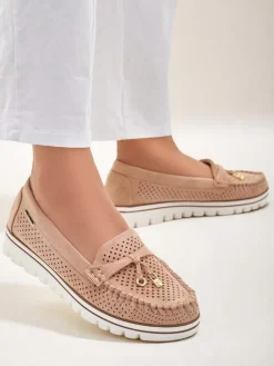 Discount Ażurowe damskie mokasyny Elissas Mokasyny Na Płaskiej Podeszwie
