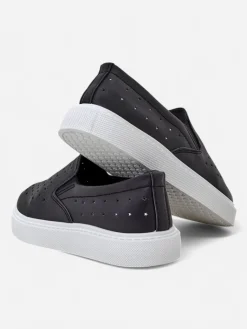 Sale Ażurowe damskie półbuty slip on Emayla Półbuty