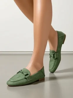 Sale Ażurowe mokasyny damskie Laamba Półbuty