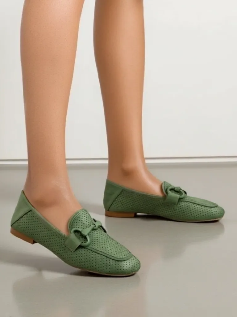 Sale Ażurowe mokasyny damskie Laamba Półbuty