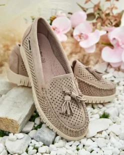 Sale Ażurowe mokasyny damskie Molaffa Mokasyny Na Płaskiej Podeszwie|Półbuty