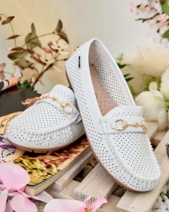 Discount Ażurowe mokasyny damskie Mill Półbuty|Mokasyny Na Płaskiej Podeszwie