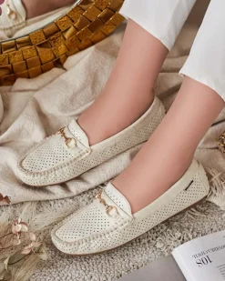 Clearance Ażurowe mokasyny damskie Mill Półbuty|Mokasyny Na Płaskiej Podeszwie